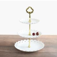Estante De Tres Niveles Para Pasteles Y Dulces Porta Frutas Y Aperitivos Torre De Buffet Para Fiesta De Navidad Boda Stand De Postres Y Bebidas - details 8