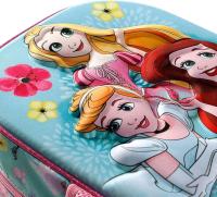 Mochila 3D Pequeña Adorable Princesas Disney Color Rosa y Azul. Tamaño 31x26x11cm. KARACTERMANIA - details 2