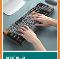 Teclado Mecánico De Juego Aigo GD110 Con Cable USB Y Inalámbrico 2.4G Teclas Rojas Recargables 110 Teclas Hot Swap Para Gamer - details 11