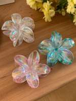 2-3pcs Clip Para El Cabello De Mujer Tamaño Grande Peso Ligero Con Patrón De Flores Y Colores Gradiente Accesorio De Moda Para El Aire Libre - details 11