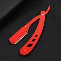Afeitadora Manual Para Hombres Barbero Cuchillo De Lámina Reemplazable Cuidado De Barba Regalo Para Hombres Metal No Electrónica - details 11