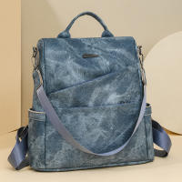 Mochila para mujer, nuevo estilo, moderna, versátil, antirrobo, de PU, de gran capacidad, de alta gama - details 7