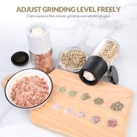 2PC Molinillos de Pimienta y Sal, juego de molinillo de especias, Pimienta y Sal con molinillo de Cerámica ajustable - details 1
