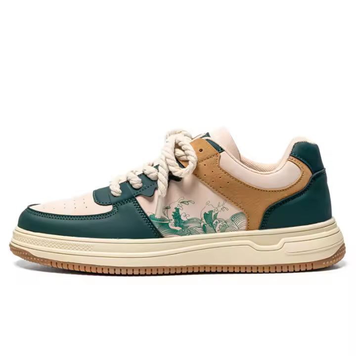 Zapatos De Cuero Para Hombre Zapatillas De Correr Y Caminar Moda Casual Comodidad En Skateboarding Tenis De Cricket Jóvenes - 1