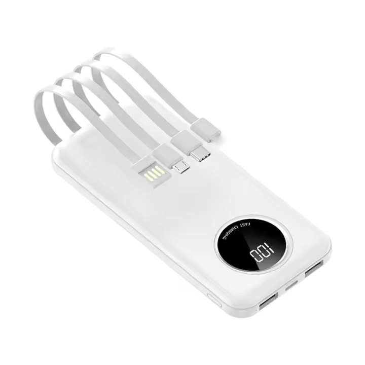 Cargador portátil de 10000mAh, Power Bank 10000mAh, 4 en 1 externa Bathería de reposición, Carga superrápida para iPhone y Samsung, Nuevo - 1