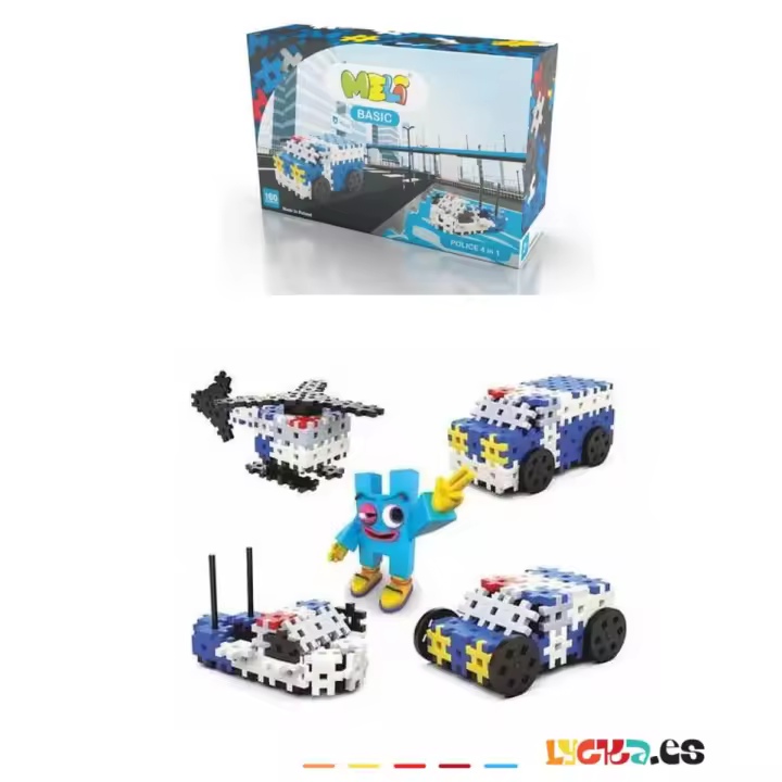 Meli Basic Policia 4 en 1 - Juguete de Policía Para Niños, Multifuncional y Divertido - 1