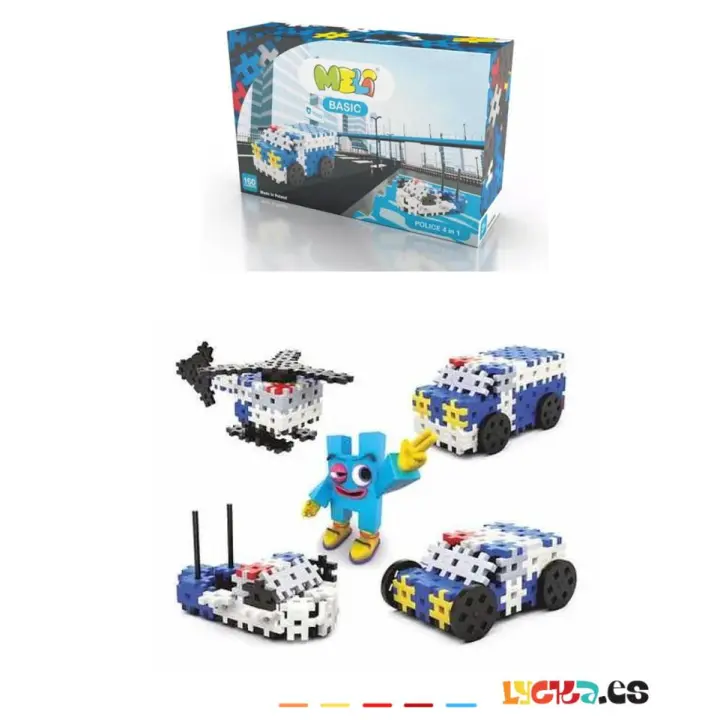 Meli Basic Policia 4 en 1 - Juguete de Policía Para Niños, Multifuncional y Divertido - 1