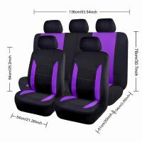 Funda universal para asiento de coche de malla de poliéster adecuada para modelos de cinco plazas, juego de 9 piezas - details 4