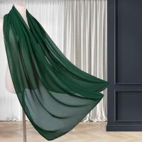 Chales y chales de gasa suave y transparente para mujer, ligeros, para vestidos de novia, bodas, fiestas de noche, color verde oscuro (1) - details 1