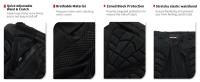 WOSAWE Shorts Protección Para Motocicleta Y Deportes De Snowboard Para Hombres Protección De Caderas Y Glúteos Equipamiento De Hockey MTB Bicicleta Motocross Esquí - details 5