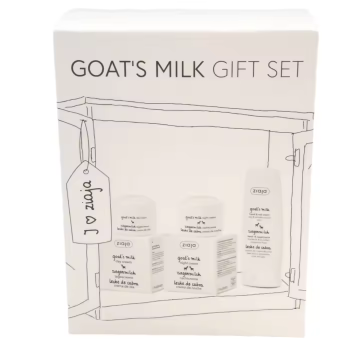 Ziaja Leche de Cabra Set – Crema de Día, Crema de Noche y Crema de Manos. Fórmula Nutritiva para Pieles Secas o Maduras, Proporcionando una Hidratación Profunda y Duradera. Cosmética Vegana y Natural que Cuida tu Piel y Respetando la Tierra - 1