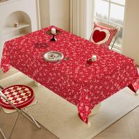 Mantel Desechable Romántico Para El Día De San Valentín 2025 Con Estampado De Amor Decoración Duradera Y Estilizada Para Fiesta - details 11