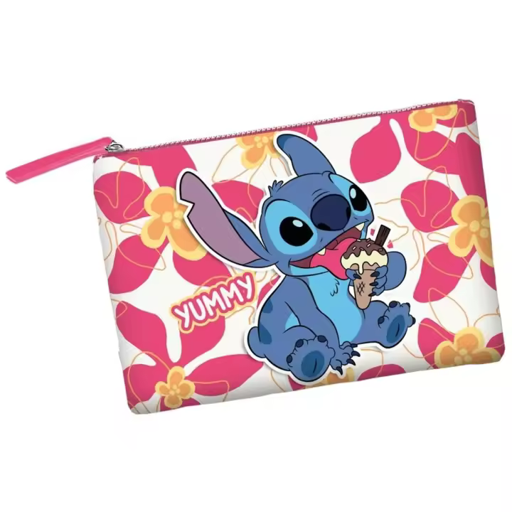 Neceser Stitch, Bolsa de Aseo Stitch, Licencia Oficial 100%, Color Rosa, 30,5 x 22,5 x 2 cm, Karactermania - Kiglam - 1