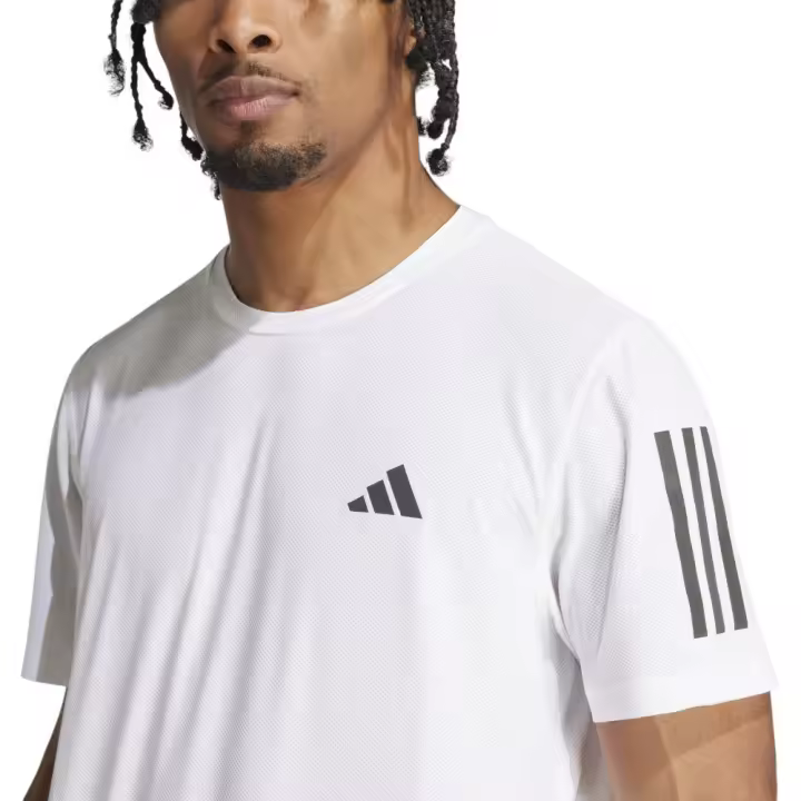 Camiseta Adidas Own The Run B Tee Blanca Ik7436 Camiseta Running Hombre - 1