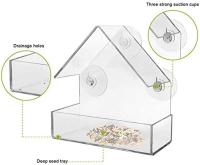 Comedero para Pájaros transparente para Ventanas-Utenu Ventana: Alimenta tus Pájaros con Estilo. - details 1