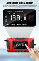 Nueva Cargador De Batería Para Coche TK600 12V10A/24V5A Inteligente Carga Rápida AGM GEL Ácido Plomo LCD Mantenedor De Batería - details 4