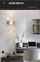 Lámpara De Pared LED Moderna Nórdica En Acrílico Láser Para Dormitorio Y Sala De Estar Luz De Noche Lateral 27cm 6W 85-265V Incluye Bombilla Instalación En Pared - details 9