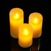 Velas LED Decorativas Recargables Con Control Remoto Y Movimiento USB Sanjiantao 1 O 3 Piezas 10/12.5/15 Cm Velas De La Iglesia Danzantes - details 1