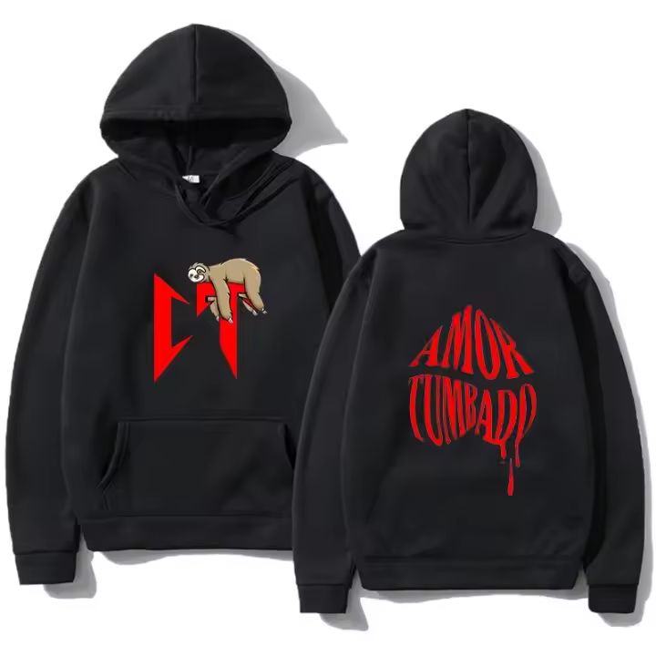  Sudadera De Capucha Para Hombre Estilo Casual Harajuku Callejero Natanael Cano Largo Manga Completa Tops Sueltos Para Mujer - 1