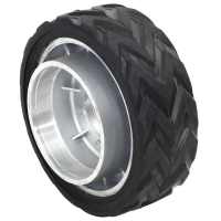 vidaXL Rueda para rueda de remolque jockey aluminio y goma Ø19,5x10 cm - details 0