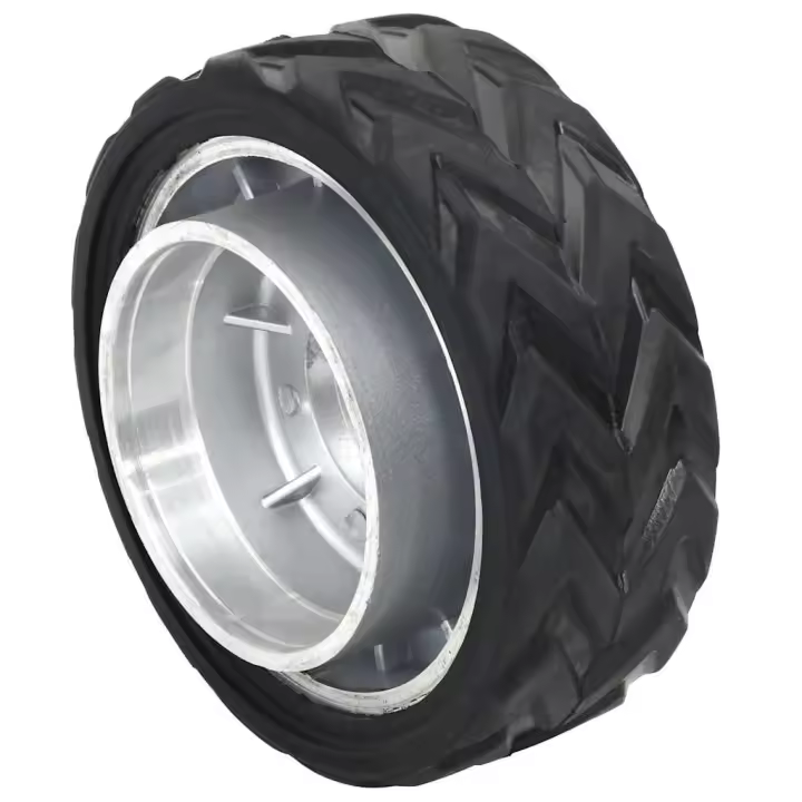 vidaXL Rueda para rueda de remolque jockey aluminio y goma Ø19,5x10 cm - 1