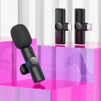 Micrófono Lavalier Dual Inalámbrico Profesional Para iPhone Android Móvil PC Con Botón De Corbata Y Cuello Microfono Para Vlog Y Live - details 4