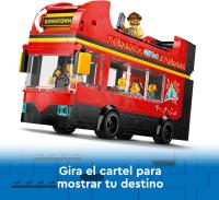 Lego City Autobús Turístico Rojo con 5 Minifiguras incluidas  Lego 60407 - details 3