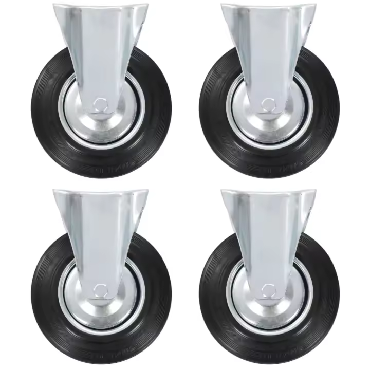 vidaXL Ruedas fijas 24 unidades 200 mm - 1