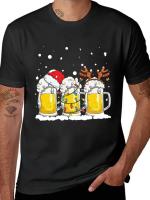 Camiseta Hombre Diseño De Gato Negro Divertido Manga Corta Transpirable Moda Navidad Callejera Estilo Casual Cuidado Fácil - details 0