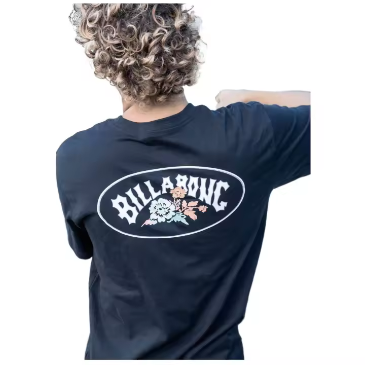 Camiseta de Manga Corta Billabong Orbit Arch Premium para hombre en color negro - 1