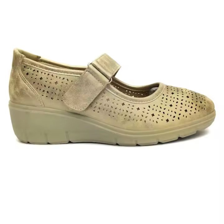 Manoletina ancho especial con pulsera y cuña 4cm Yameiji zsf163 Generic Mujer Polipiel yameiji-zsf163 - 1