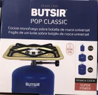BUTSIR Fogón Pop Classic rosca universal para botella Azul Fogón-cocina a gas con base esmaltada de gran calidad. Robusto quemador de gran potencia. Parrilla desmontable. - details 1
