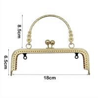 Marco De Bolso Kiss Clasp Lock Metal Para DIY Y Fabricación De Bolsos 18CM/20CM Accesorio De Banda Alta Para Manualidades - details 1