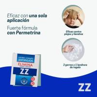 Zelnova Zeltia Loción Antipiojos 100 ml + Champú 125 ml | Solución Definitiva para Combatir Piojos y Liendres | Uso Doméstico | Tratamiento Eficaz y Seguro en una sola Aplicación | Fórmula con Permetrina - details 1