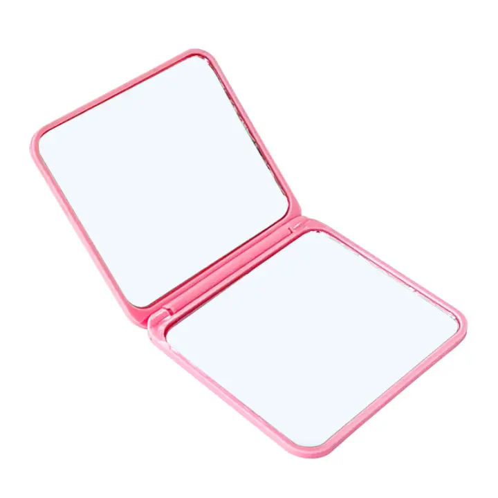 10 piezas, Espejo Pequeño portáthil de doble cara para bolsos de Mujer, Espejo de tocador, Espejo de Princesa plegable simple, mini Espejo portáthil de mano - 1