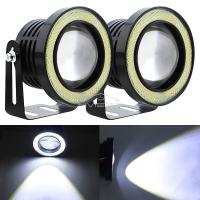 Faros LED Auto DRL COB 12V Luz Diurna Inalámbrica Para Coche Con Señal De Faros Y Luz De Fosa Luz Del Aire Angel Eyes Para Hyundai Accent - details 2