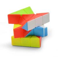 Cubo Mágico De Tercer Orden Colorido Twisted 3x3x3 Juguete De Puzzle Divertido Para Niños Material Plástico Magnético - details 8