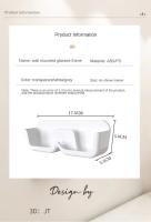 Soporte De Pared Para Gafas Y Gafas De Sol Creativo Organizador De Almacenamiento De Baño Accesorios De Armario Decoración M Plástico - details 0