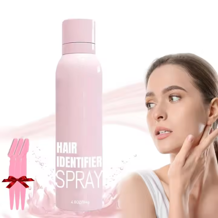 Spray identificador de cabello para afeitado facial, spray identificador de cabello para cara, spray y herramienta, hidratante y cuidado de la piel Dermaplaner Set Spray, spray facial para afeitar pelusa de melocotón (1 unidad) - 1