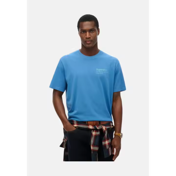 Superdry - Core City M1012121A_Pvt - Camiseta De Manga Corta Con Logo 100% Algodón (50% En Conversión) - Hombre - 1