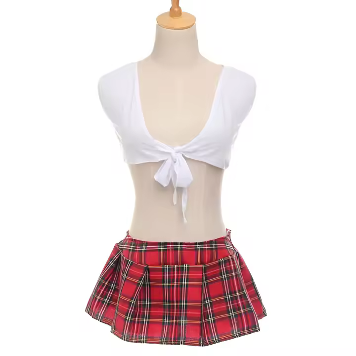 Disfraces de estudiantes lencería Babydoll  marca generica - 1