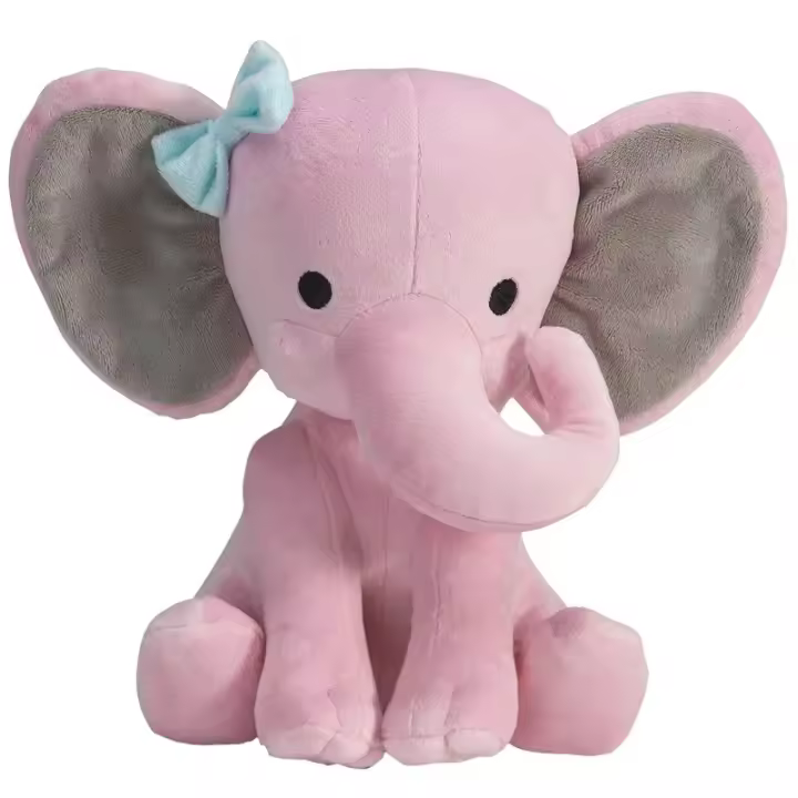 Elefante De Peluche Gris De 25cm Juguete Suave Para Decoración De Habitación De Bebé Muñeco De Cojín Animal Kawaii Regalo Para Todas Las Edades - 1