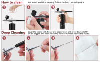 Kit De Aerógrafo Portátil Para Uñas Con Compresor Arte De Uñas Pintura De Pasteles Mini Aerógrafo Recargable Metal Para Belleza Y Cuidado Personal - details 9