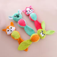 Juguete De Peluche Para Perros 1 PC Muñeco De Animal Spherical Con Voz De Plush Velvet Interacción Masticable Juguete Para Mascotas - details 1