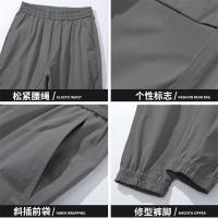 Pantalones De Correr Casual Para Hombre Con Cintura Elástica Y Estampado Talla Grande Para Deporte Al Aire Libre Primavera Otoño Pantalones Largos De Carreras Y Ejercicio - details 3