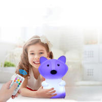 Búho Noche de Luz LED Sensor Táctile de Control Remoto 9 Colores Temporizador Regulable Recargable de Silicona Lámpara de Noche para Los Niños Of The Baby Gift - details 14