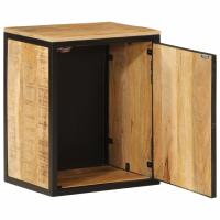 vidaXL Mueble de baño madera maciza de mango y hierro 40x30x50 cm - details 1