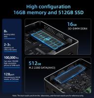 Mini PC BMAX B4 Turbo, Intel Twin Lake N150 4 núcleos, 16GB RAM, 512GB/1TB SSD, Windows 11, 2*HDMI + 1*Type-C con pantalla 4K@60Hz, WiFi 5, Bluetooth 5.0, 2*USB 3.0, 2*USB 2.0, 1*RJ45, compatible con el sistema Linux, For Business and Daily Use - details 4