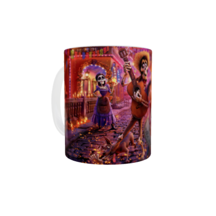 Taza Cerámica Héctor y Miguel Coco Desayuno Ideal PAra Regalar