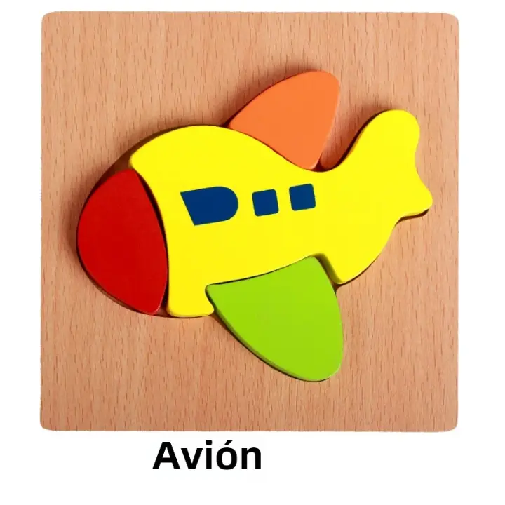 Puzzle De Madera Con Animales Y Vehículos Para Niños Y Niñas Educativo Juego De Colores Brillantes Y Formas Diferentes Regalo Para Niños De 3 a 12 Años - 1